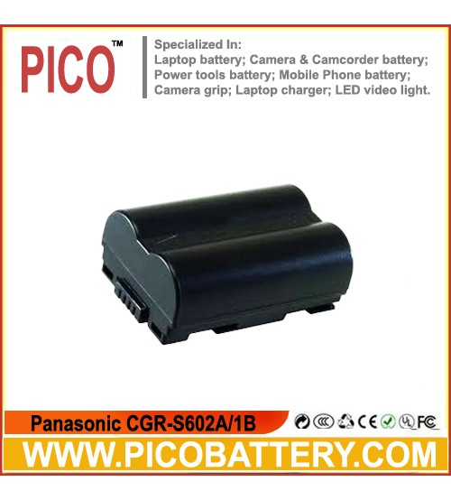 Panasonic CGRS602A1B Rechargeable Camcorder Battery 