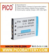NIKON EN-EL20a Li-Ion Rechargeable Battery for Nikon 1 V3 Advanced Cameras BY PICO