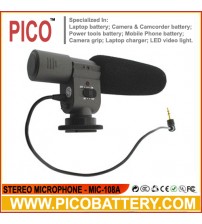 MIC-108A Stereo Microphone for DSLR Cameras and Camcorders BY PICO