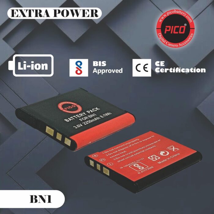 PICO BN1 Camera Battery Compatible with DSLR Models - Image 3