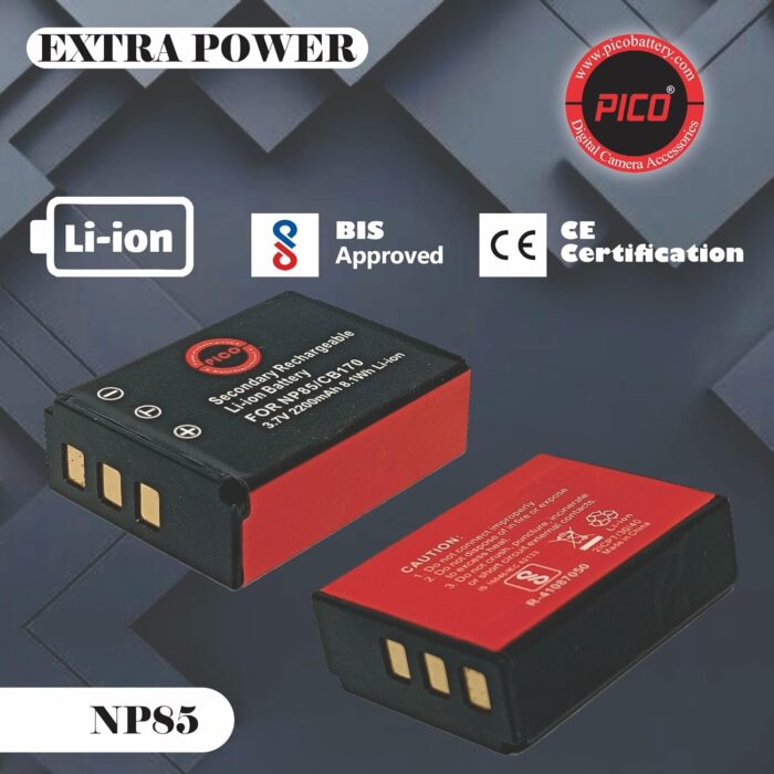 PICO NB85/CB170 Battery Camera Battery Compatible with DSLR Models - Image 3