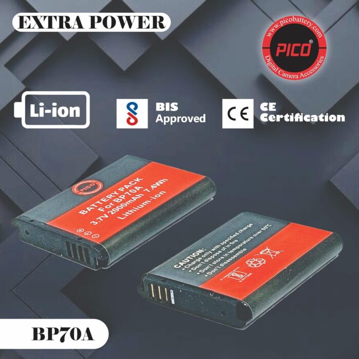 PICO BP70A Battery Camera Battery Compatible with DSLR Models - Image 4