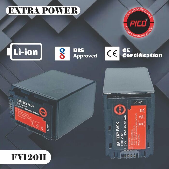 PICO FV120H Battery Camera Battery Compatible with DSLR Models - Image 2