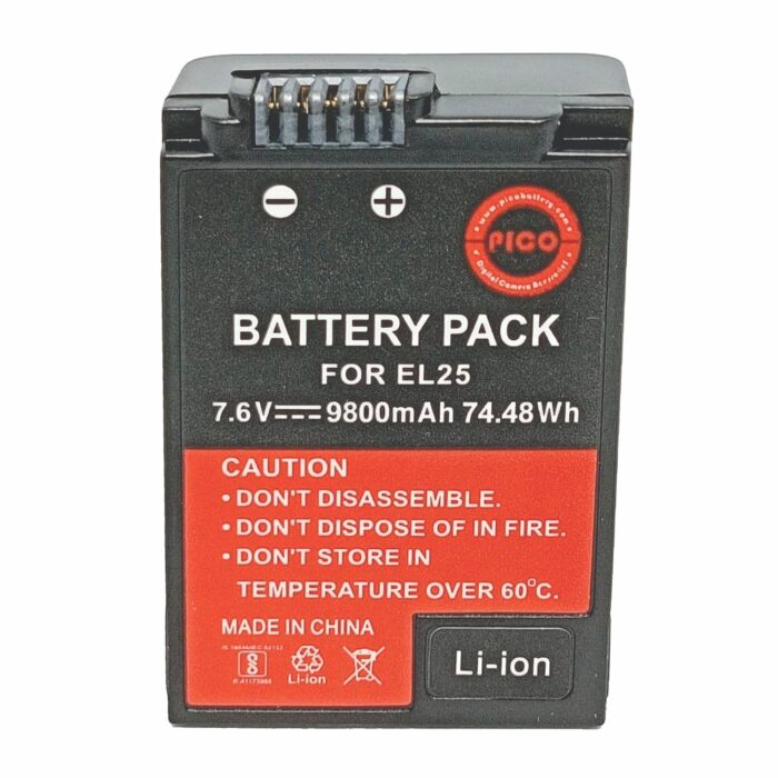 PICO EL25 Battery Camera Battery Compatible with DSLR Models