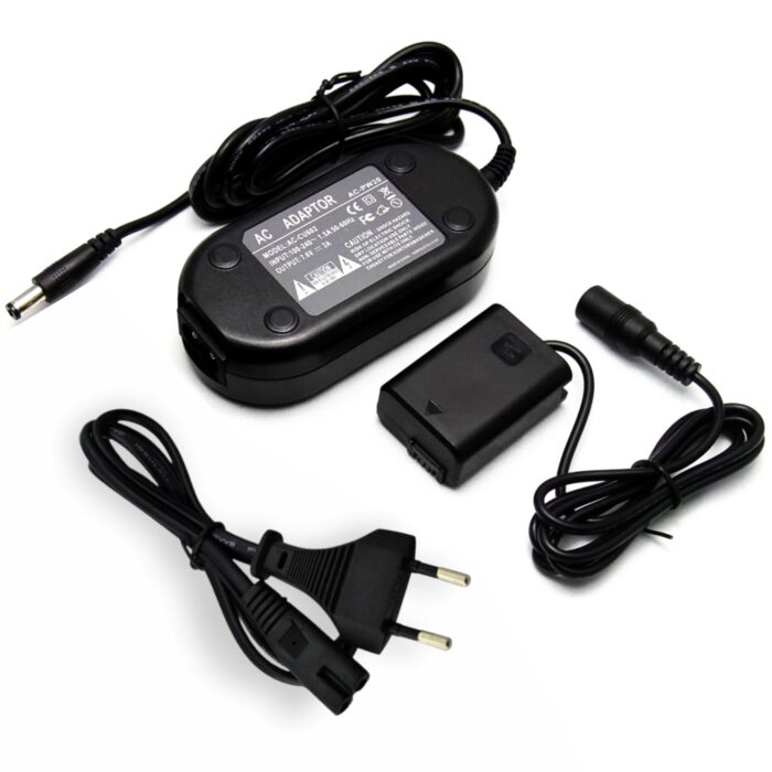 PICO FW-50 Dummy Battery Charger Kit DC Coupler & AC Power Adapter Compatible with Sony