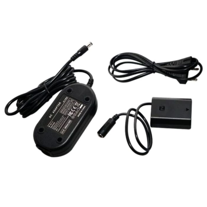 Pico FZ-100 Dummy Battery Charger Kit DC Coupler & AC Power Adapter Compatible with Sony