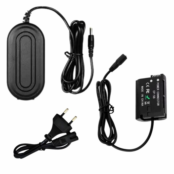 PICO EP-5B Dummy Battery Charger Kit DC Coupler & AC Power Adapter Compatible with Nikon