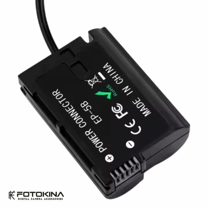 PICO EP-5B Dummy Battery Charger Kit DC Coupler & AC Power Adapter Compatible with Nikon - Image 2